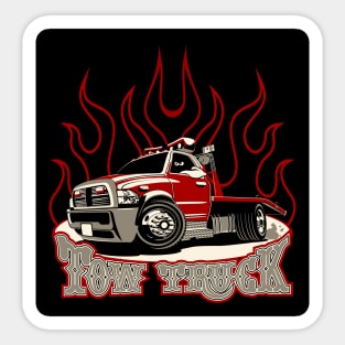 Cartoon tow truck Sticker